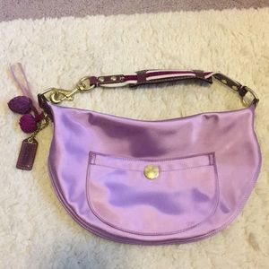 Vintage Satin Coach Bag